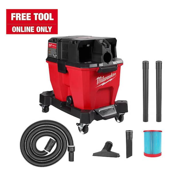 アウトレット2bottles Milwaukee M18 FUEL 9 Gal. Cordless DUAL-BATTERY Wet/Dry Shop