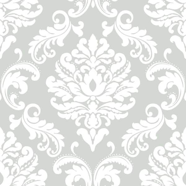 NuWallpaper Ariel Grey Vinyl Strippable Wallpaper (Covers 30.75 sq. ft.)