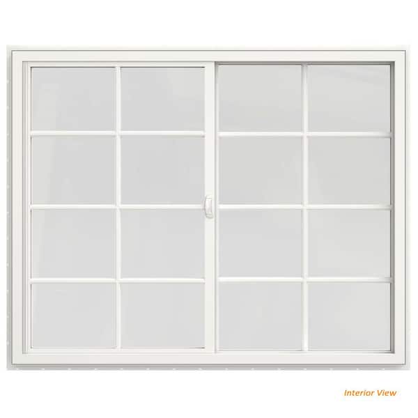 JELD-WEN 59.5 in. x 47.5 in. V-4500 Series White Vinyl Left-Handed