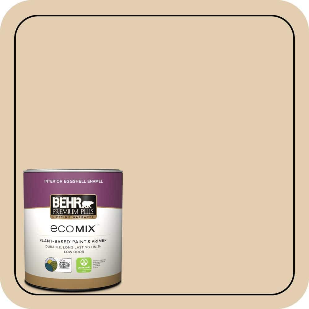 1 qt. Home Decorators #HDC-AC-09 Concord Buff Eggshell Enamel EcoMix Plant-Based Interior Paint & Primer price history on PriceWatchPro