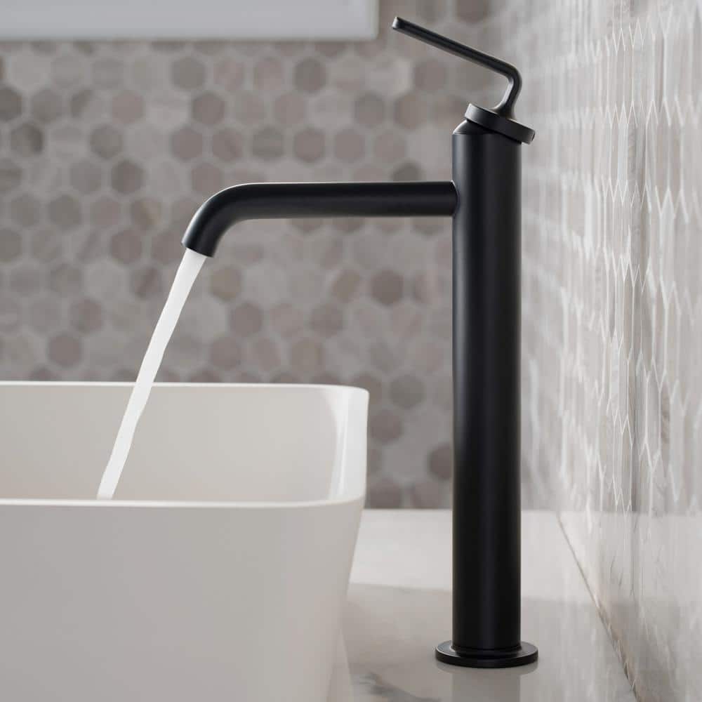 Ramus Modern Chrome Single Handle Vessel Sink Faucet with Pop-Up Drain