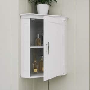 Somerset 20.5 in. W Corner Wall Cabinet in White