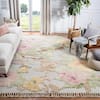 SAFAVIEH Kenya Pink/Gray 6 ft. x 9 ft. Floral Area Rug KNY802P-6