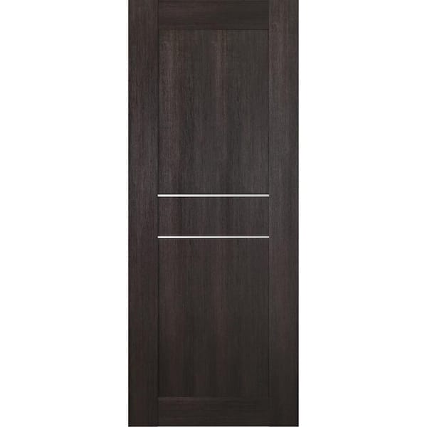 Belldinni Vona 07 2HN 28 in. W x 80 in. H x 1-3/4 in. D 1-Panel Solid Core Veralinga Oak Prefinished Wood Interior Door Slab
