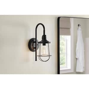 Southbourne 6.13 in. 1-Light Matte Black Sconce Vanity Light