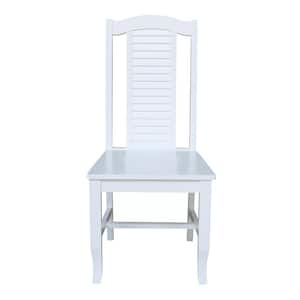 Seaside White Solid Wood Chair (set of 2)
