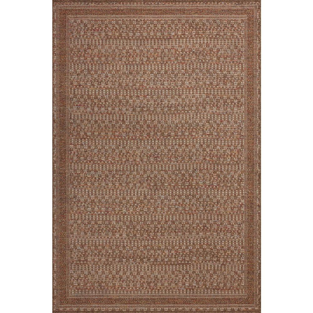 Merrick Natural Fiesta Geometric 3'-9" x 5'-9" Synthetic Rug