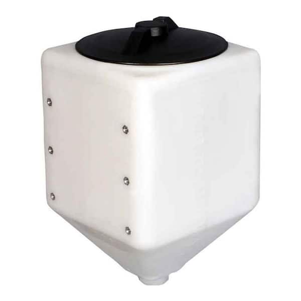 Norwesco 5 Gal. Total Drain Tank for Patio, Lawn, and Garden in White