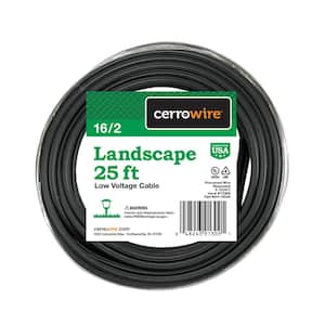 25 ft. 16/2 Black Stranded Low-Voltage Landscape Lighting Wire
