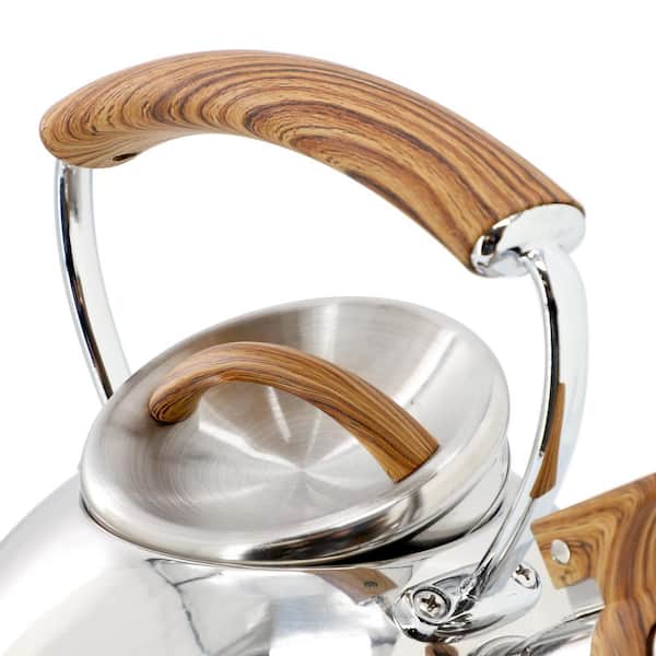 Mr. Coffee Fremont 8-Cup Mirror Polish Stainless Steel Whistling
