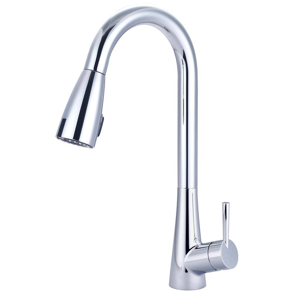 Kohler Elmbrook Single-Handle Pull-Down Sprayer Kitchen Faucet in ...