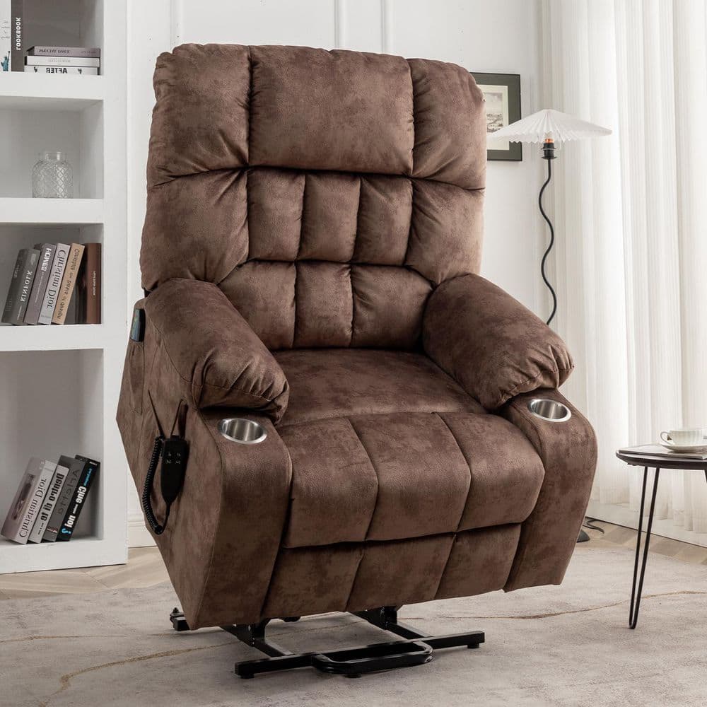 Yukiko★Comforting HydratingRefiner YOFE 180° Lay Flat Dual Motor 25.59 in. Extra Wide Brown Short