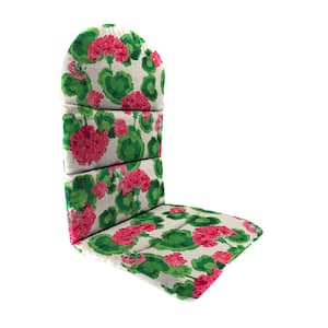 20.5 in. L x 49 in. W x 2.5 in. T Outdoor Adirondack Chair Cushion in Geranium Multicolor