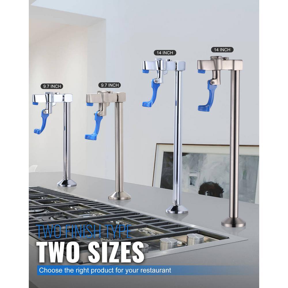 Brushed Nickel 9.2" Deck Mount Glass Filler Faucet