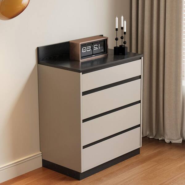 Nestfair White Wood Base with Mdf Wood Top Rolling Kitchen Cart (19.69-in x 47.2-in x 36.02-in)