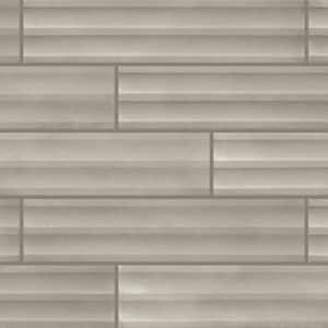 Indoterra Riverbed 2 in. x 9 in. Matte Porcelain Fluted Concrete Look Wall Tile (543.4 sq. ft./Pallet)