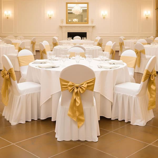 30 Piece White Chair Covers, Fits Chair Measures up to 20.08 x 17.72 x 37.4 in., Polyester Spandex Chair Cover