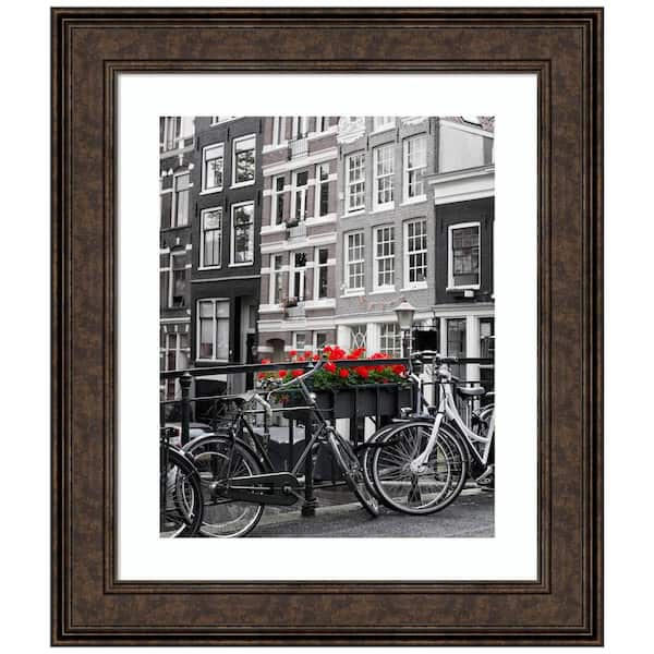 Amanti Art Ridge Bronze Picture Frame Opening Size 24 x 20 in. (Matted To 16 x 20 in.)