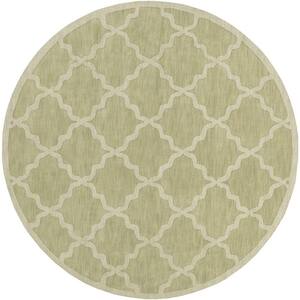 Central Park Abbey Moss 6 ft. x 6 ft. Round Indoor Area Rug