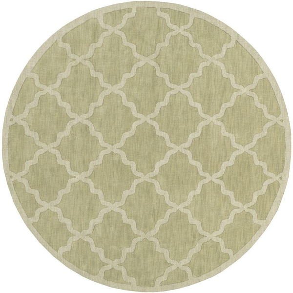 Artistic Weavers Central Park Abbey Moss 8 ft. x 8 ft. Round Indoor ...