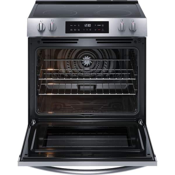 30 in. 5 Element Slide-In Electric Range in Stainless Steel with Air Fryer