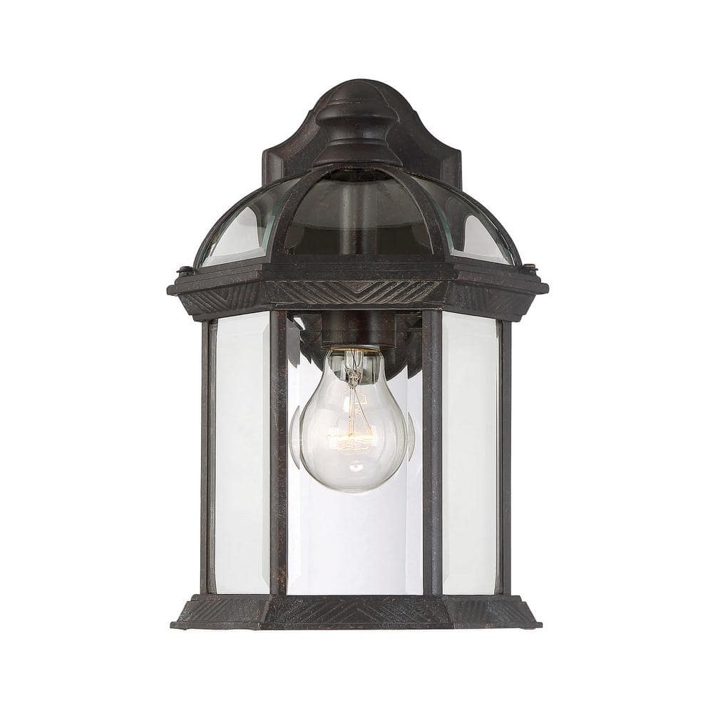 Savoy House Kensington 7.75 in. W x 11.5 in. H 1-Light Rustic Bronze ...