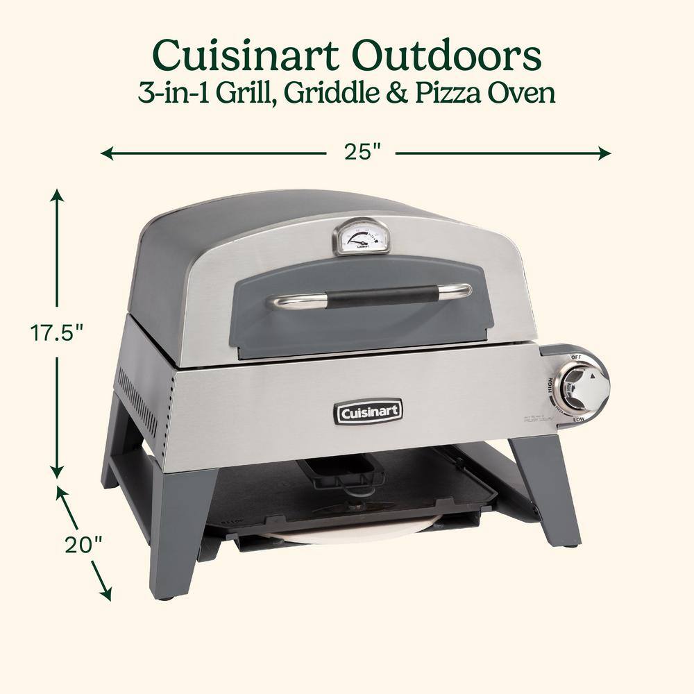 Cuisinart Stainless Steel Outdoor Gas Pizza Oven