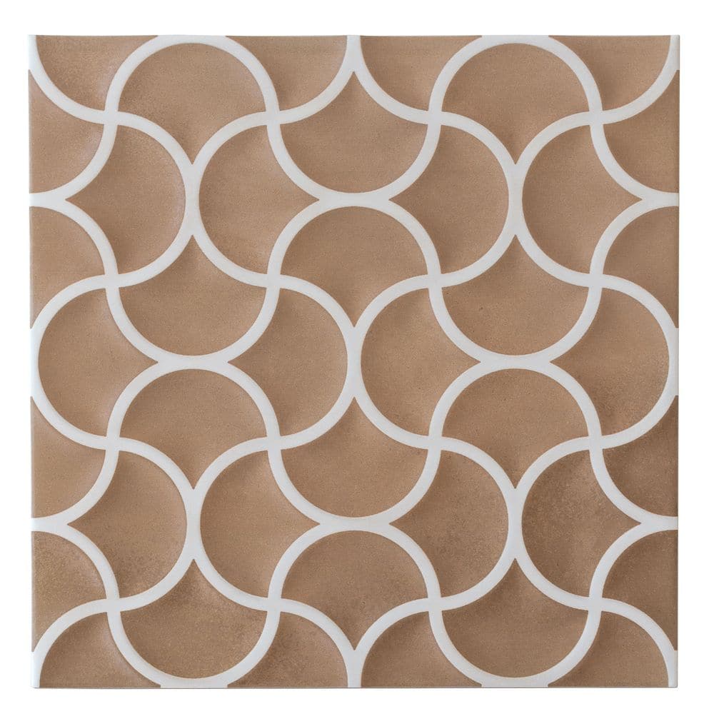 Citadel 4 in. x 4 in. Matte Rustic Terracotta Porcelain Lattice Tile Sample (0.14 sq ft) price history on PriceWatchPro