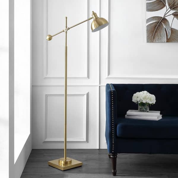 Dagen 62 in. Brass Gold Floor Lamp