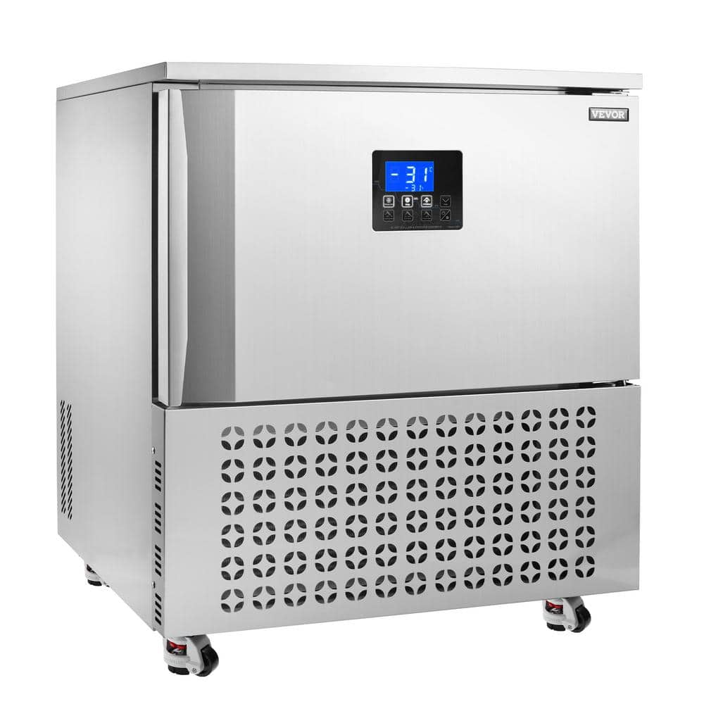 Commercial Blast Freezer, 80 L / 2.8 cu. ft Blast Chiller with 3 Trays, Blast Chiller Freezer Chest, Silver