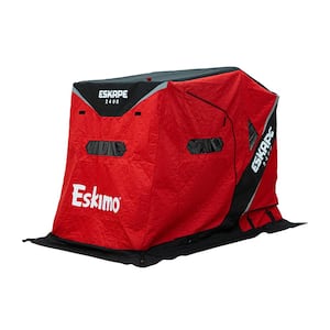 Eskape 2400, Sled Shelter, Insulated, Red/Black, 2-Person Bench Seat