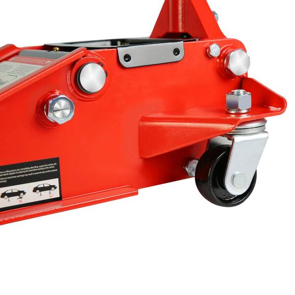 MYWISH 3-Ton Low Profile Steel Racing Floor Jack with Dual Piston