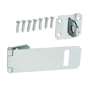 3-1/2 in. Black Staple Safety Hasp