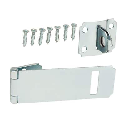 5-Piece Quality Ironmongery HAS0039-5AMZ 102 mm Safety Hasp and Staples Zinc Plated 5-Piece Quality Ironmongery HAS0039-5AMZ 102 mm Safety Hasp and Staples Zinc Plated