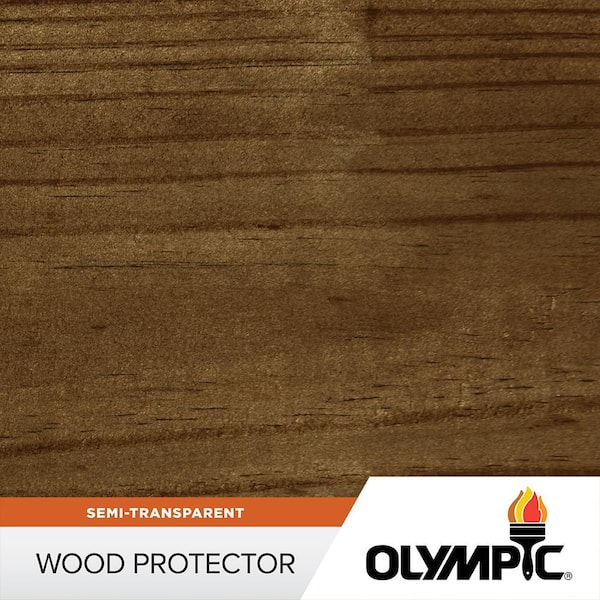 Wood Protector 1 gal. ST-2002 Black Walnut Exterior Semi-Transparent Stain Plus Sealer in One