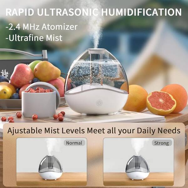 Lukyamzn 0.4 Gal. Ultrasonic Cool Mist Humidifier with