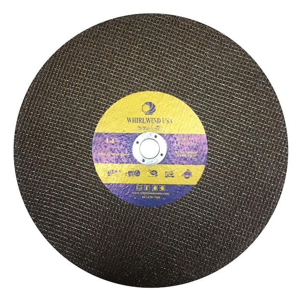 Whirlwind USA 14 in. x 1/8 in. x 1 in. Resin Bonded Abrasive Metal Cutting Saw Blade 5-Pack