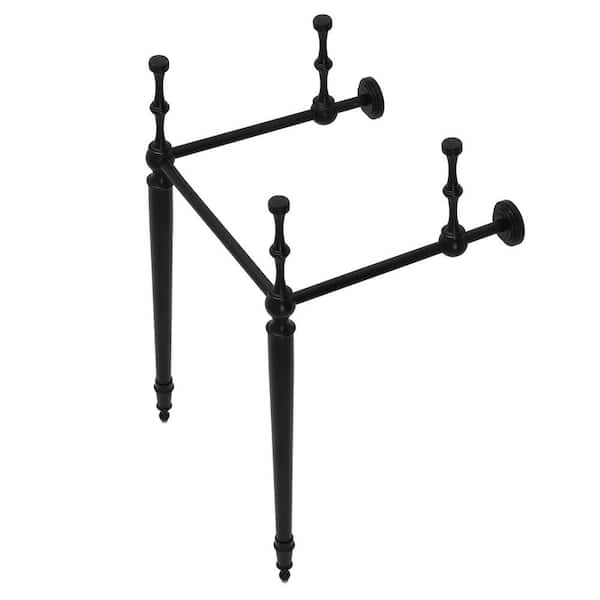 Kingston Brass Edwardian Brass Console Sink Legs in Matte Black