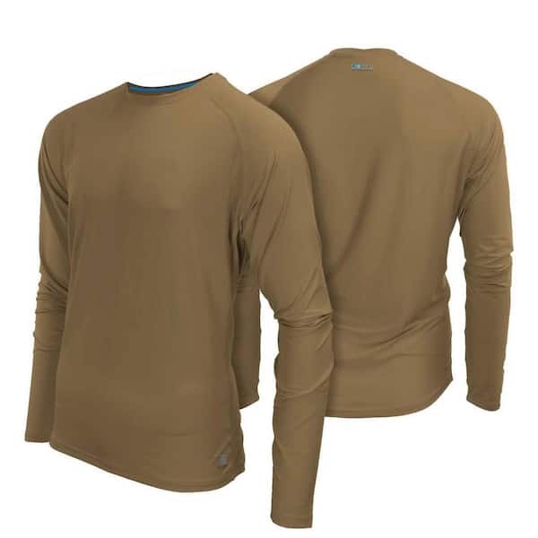 grijs Verhoogd grafiek Men's 3XL Coyote DriRelease Long Sleeve Cooling Shirt MCMT05330721 - The  Home Depot