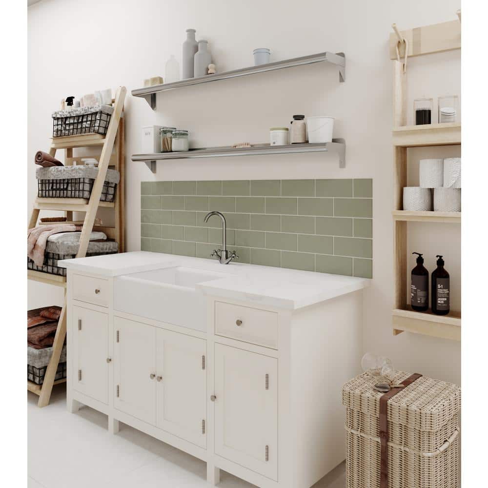 48" Stainless Steel Wall Shelf with Brackets for Kitchen and Utility Rooms