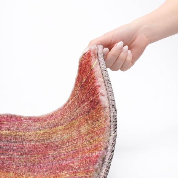 Dream Shag Premium Machine Washable Abstract ADS552 Red 10 ft. x 14 ft. Area Rug