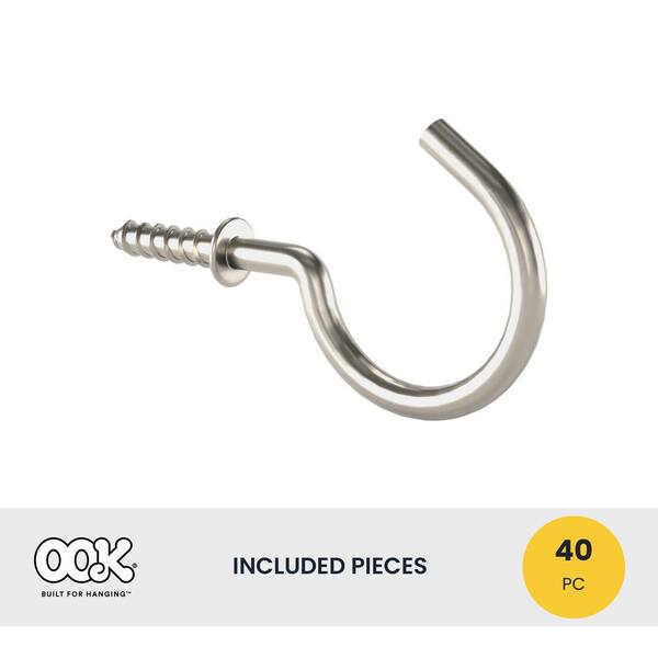 thumbnail image 2 of KUUQA 75-Piece Ceiling Hook Set - Multi-Size Nickel Plated Cup Hooks 2 of 13