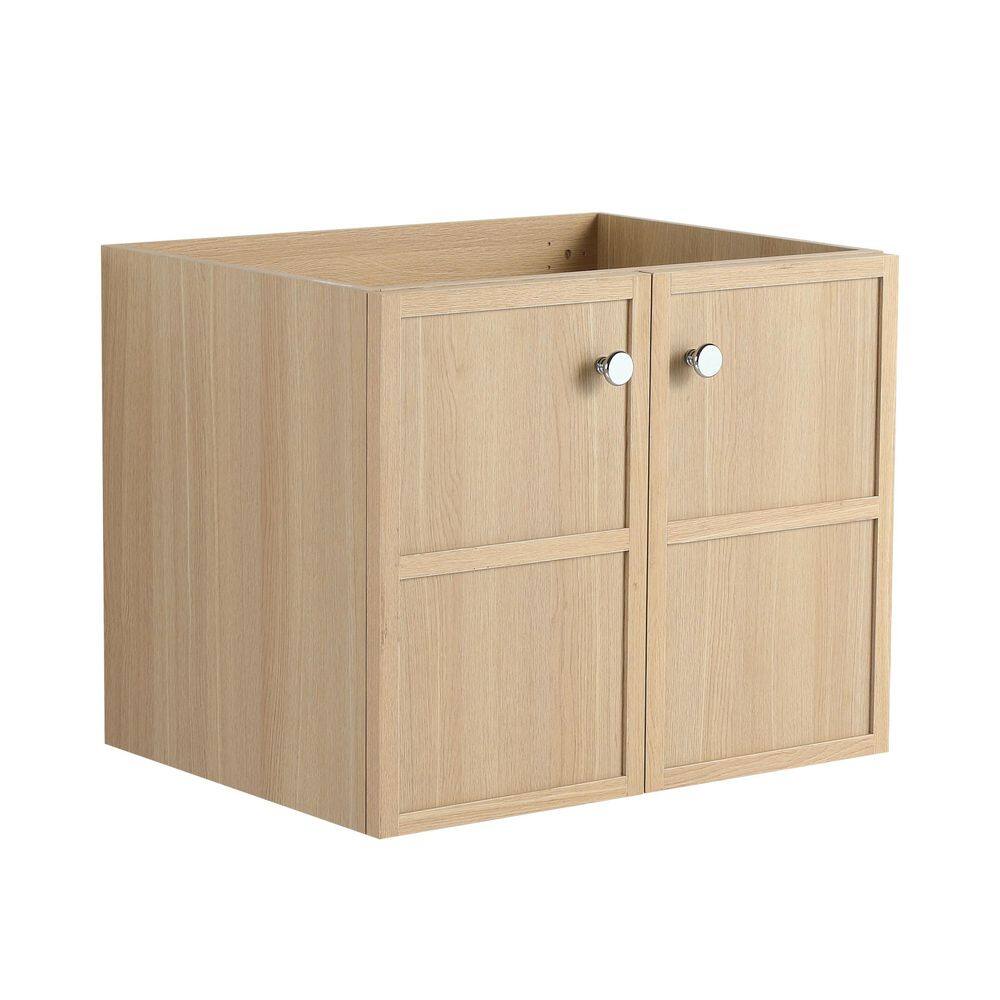 23.44 in. Wall-Mounted Bath Vanity Cabinet without Top, Vanity Base Cabinet with 2-Soft Closing Door in Oak Brown price history on PriceWatchPro