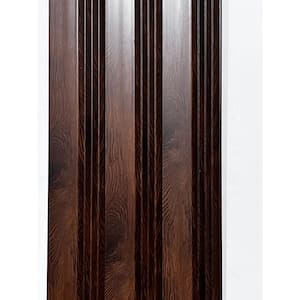 94.5 in. x 4.8 in. x 0.5 in. Acoustic Vinyl Wall Cladding Siding Board in Brown Wood Grain Color (Set of 4-Piece)