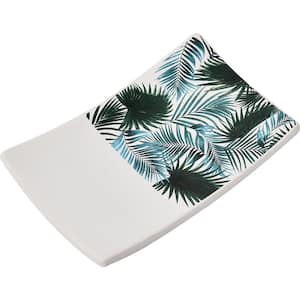 Tropical Collection Dolomite Curved Soap Dish Cup