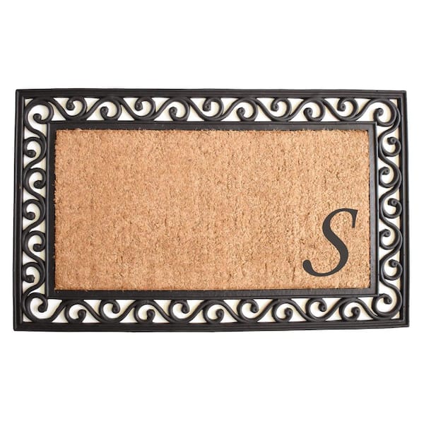 Calloway Mills Versailles 22 in. x 36 in. Monogram S Door Mat ...