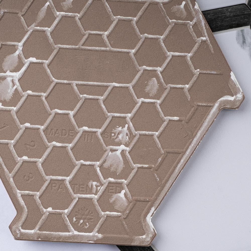 Graphite Gray Hexagon Matte Porcelain Wall & Floor Tile