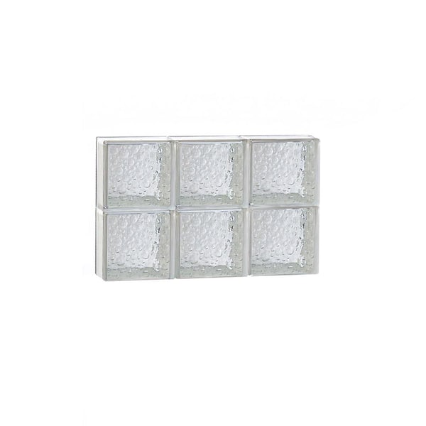22.5 in. x 15 in. x 3.125 in. Metric Series Savona Pattern Frameless Non-Vented Glass Block Window