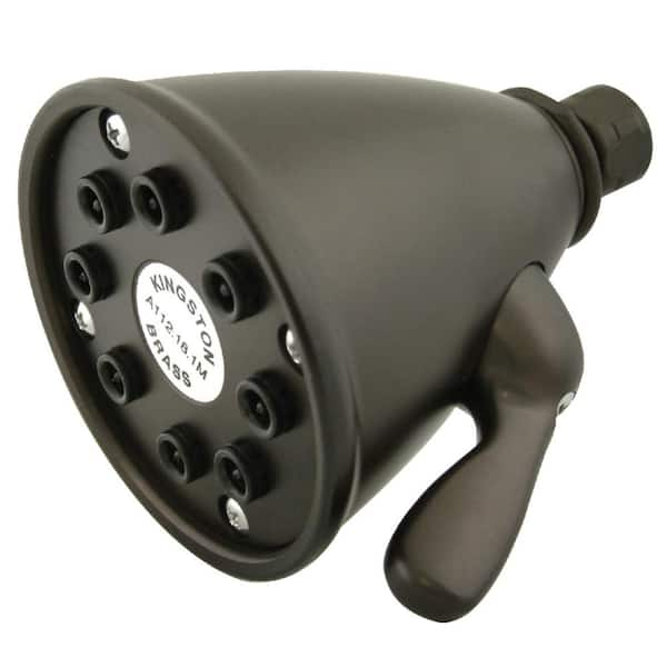 Kingston Brass 3-Spray 3.6 in. Single Wall Mount Fixed Shower Head in Oil Rubbed Bronze