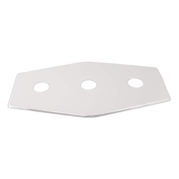Westbrass Three-Hole Remodel Cover Plate for Bathtub and Shower Valves ...